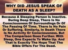 Death a deep sleep -– Immortality Lie